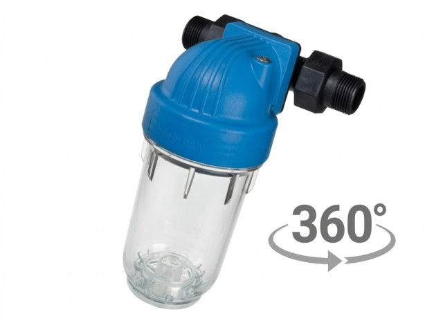 ATLAS Vodný filter JUNIOR 7" DP 360° DS - 3/4" (1 "), BX (SX) 8bar, 45°C