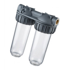 ATLAS Vodný filter SANIC Senior 3/4" Dvojitý 10SX 3P - 8bar, 45°C