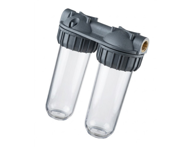 ATLAS Vodný filter SANIC Senior 3/4" Dvojitý 10SX 3P - 8bar, 45°C