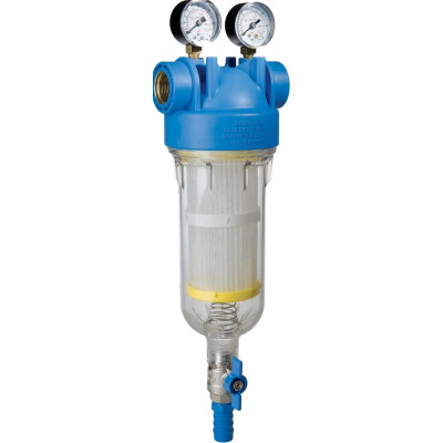 ATLAS Samočistiaci vodný filter HYDRA 3/4" RSH 50mcr SX - 8bar, 45°C s MANOMETRY