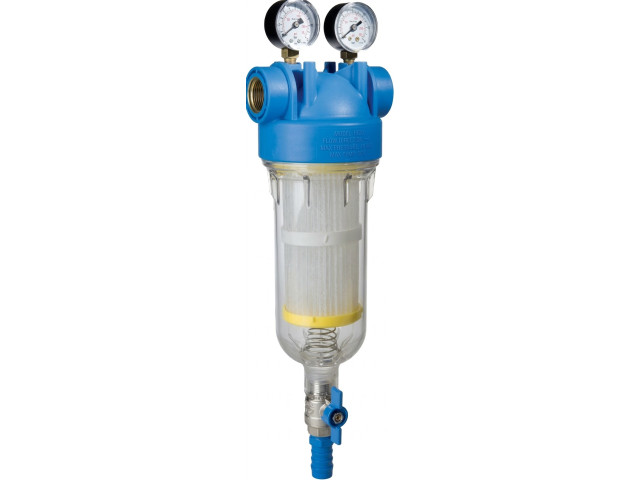 ATLAS Samočistiaci vodný filter HYDRA 3/4" RSH 50mcr SX - 8bar, 45°C s MANOMETRY