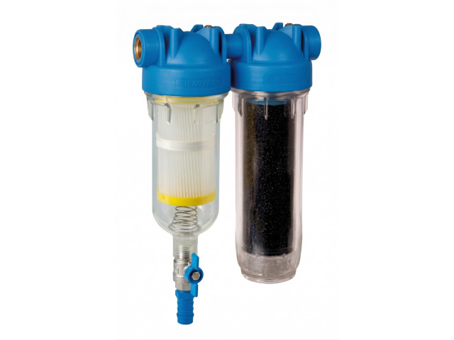 ATLAS Vodný filter samočistiaci HYDRA DUO 1" RSH 50mcr + LA (aktívne uhlie) SX 8bar