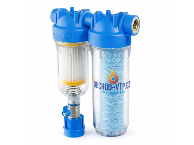 ATLAS Vodný filter samočistiaci HYDRA DUO 1" RSH 50mcr + FA SANICO 25mcr SX