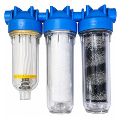 ATLAS HYDRA TRIO 1" samočistiaci filter vody RSH 50 mcr + FA BX 25 mcr + QA-PRL SX