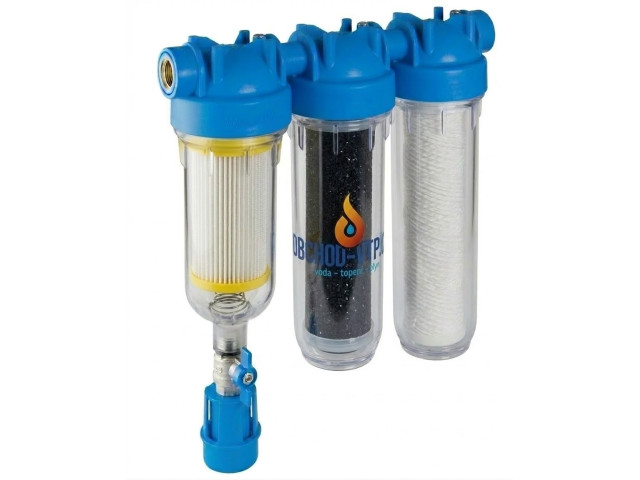 ATLAS Vodný filter samočistiaci HYDRA TRIO 1" RSH 50mcr + LA + FA 25mcr 8bar