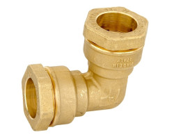 Mosadzné svorné koleno 90° BWO 20 x 20 mm - VALVOPAT