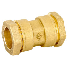 Mosadzná zverná spojka - priama BO 20 x 20 mm - VALVOPAT