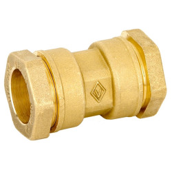 Mosadzná zverná spojka - priama BO 20 x 20 mm - VALVOPAT
