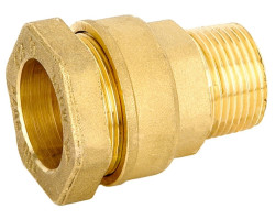 Mosadzná zverná spojka - vonkajší závit BA 25 x 1/2" - VALVOPAT