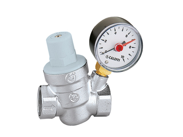 Regulátor tlaku vody 5334 1" CALEFFI PN16 R. 1-6 BAR, s manometrom 0-10 BAR