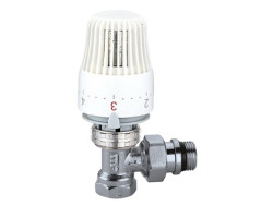 Caleffi 220S Termostatický radiátorový ventil rohový DN20 - 3/4" PN10 s hlavicou 403