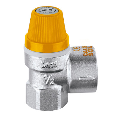 Caleffi 253 Poistný ventil SOLAR 1/2" x 6 BAR, Tmax 180°C