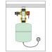 REGULUS ventil pre expanznej nádoby M/F, 3/4" s vypúšťaním