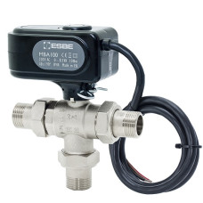 ESBE MBA 132 Guľový ventil 3-cestný s pohonom a adaptéry DN25 - 1" Kvs 11,3 m3 / h