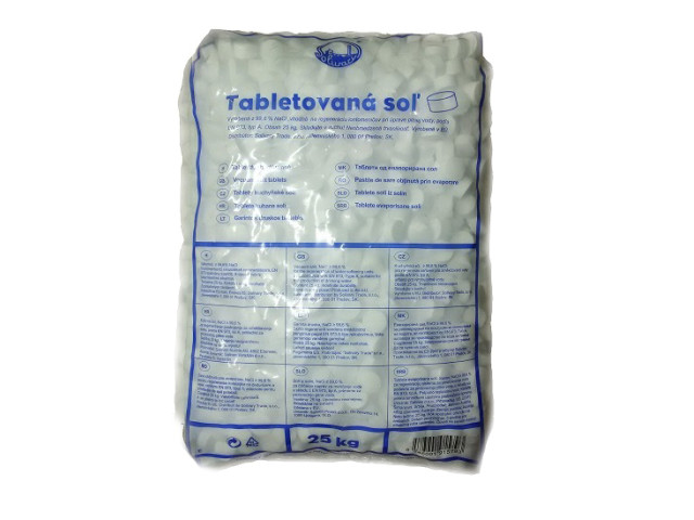 Tabletová regeneračná soľ - 25 kg pre úpravne a zmäkčovače vody