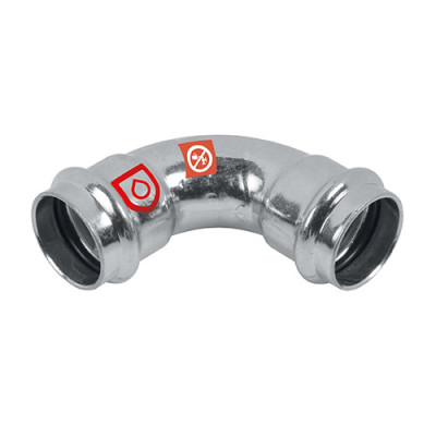FRABOPRESS C-STEEL oblúk 18 mm 90° F x F