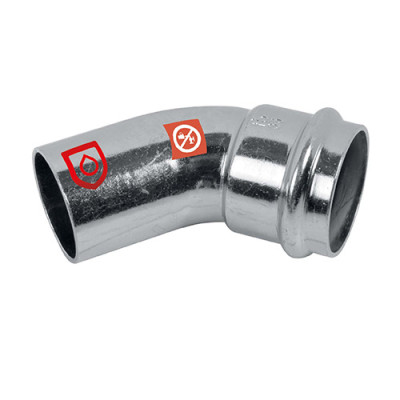 FRABOPRESS C-STEEL oblúk 18 mm 45° M x F