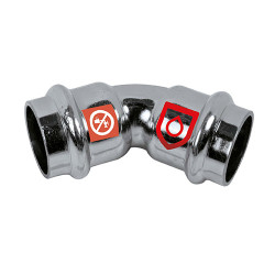 FRABOPRESS C-STEEL oblúk 54 mm 45° F x F