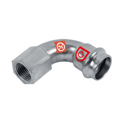 FRABOPRESS C-STEEL oblúk s vnútorným závitom 22 mm x 3/4"