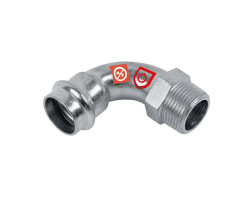 FRABOPRESS C-STEEL oblúk s vonkajším závitom 28 mm x 1"