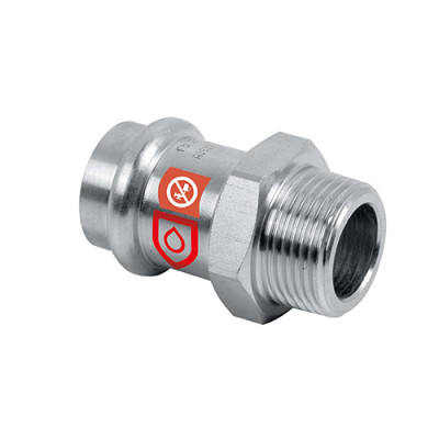 PRESS C-STEEL Prechod s vonkajším závitom 88,9 mm x 3"