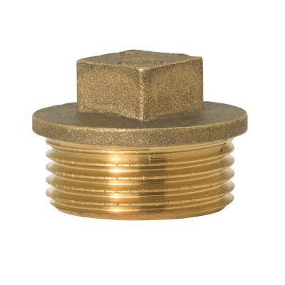 Mosadzná zátka s obrubou 3/4" PN16