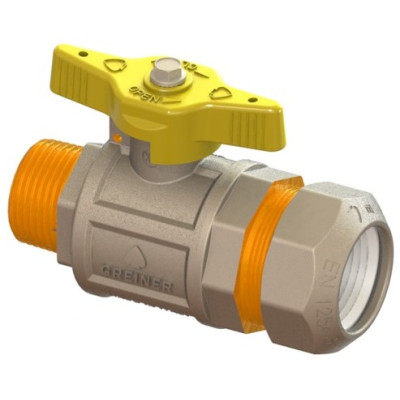 Plynový kohút na PE s vonkajším závitom 3/4" x 25mm