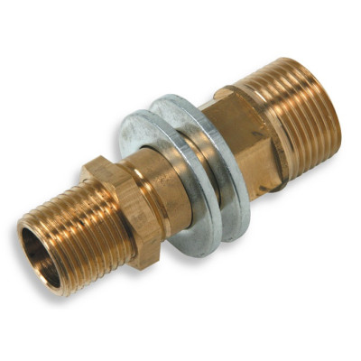 Predĺženie do bytového jadra 95mm 1/2" x 3/4", Mosadzné