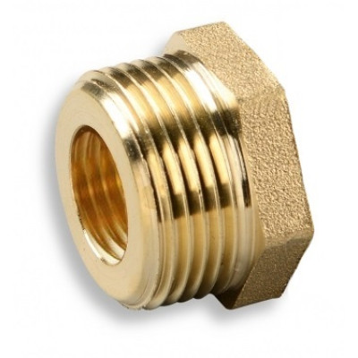 Mosadzná hrubostenná redukcia 1" x 5/4" PN30