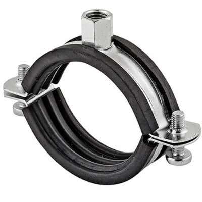 Kotviaca svorka s gumou 6" M8/M10 159-168 mm, dvojskrutková, s gumou, oceľová
