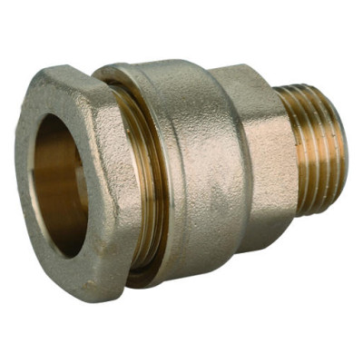 Prechod svorný mosadzný 50 mm x 6/4" vonkajší závit - Tvarovka na PE rúry, PN16