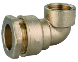 Koleno svorné MOSADZNÉ 32 mm x 1" vnútorný závit - Tvarovka na PE rúry, PN16