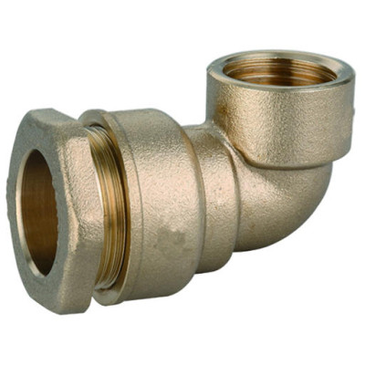 Koleno svorné MOSADZNÉ 32 mm x 1" vnútorný závit - Tvarovka na PE rúry, PN16