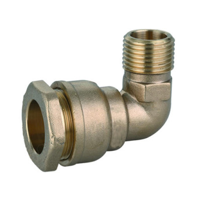 Koleno svorné MOSADZNÉ 32 mm x 1" vonkajší závit - Tvarovka na PE rúry, PN16