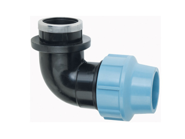 PE Koleno s vnútorným závitom 50 mm x 6/4" - Polyetylen