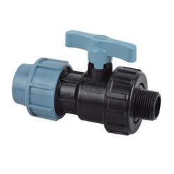 PE Uzatvárací kohút 25 mm x 3/4" s vonkajším závitom - Polyetylen