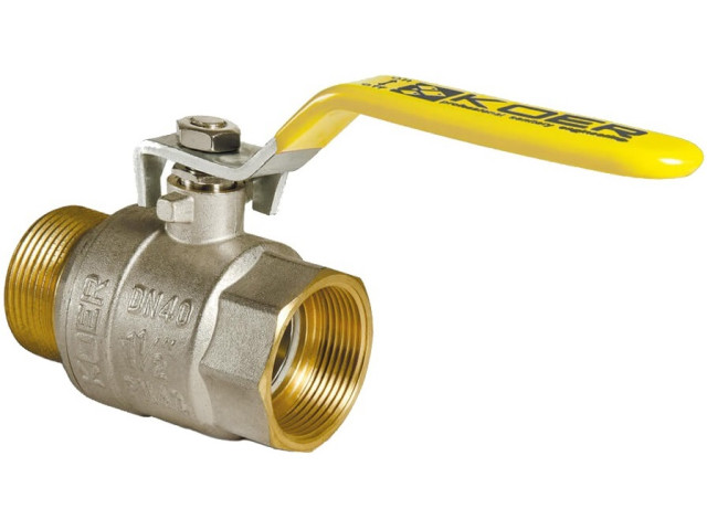 Plynový guľový kohút MF 1/2 "PÁKA, MOP5