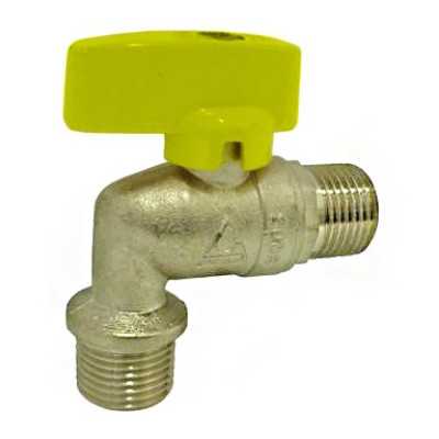 Plynový guľový kohút rohový MM 1/2 "MOTÝĽ, MOP5
