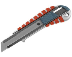 EXTOL PREMIUM nôž olamovací 18mm, kovový, auto-lock, s kovovou výstuhou