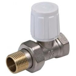 V&G 407D Radiátorový ručný ventil priamy DN15 - 1/2" jednoregulační s hlavicou