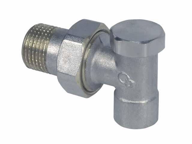 V&G 409 CU15 x 1/2" Radiátorové regulačné šróbenie rohové, spájkovacie