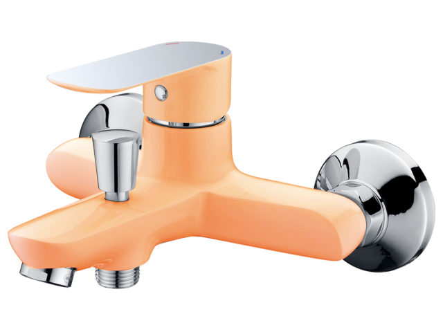 RIO ORANGE 4144O Vaňová vodovodná batéria bez príslušenstva, CHROM/ORANŽOVÁ, rozstup 150mm