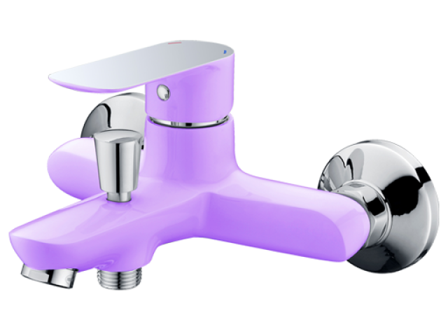 RIO VIOLET 4144V Vaňová vodovodná batéria bez príslušenstva, CHROM/FIALOVÁ, rozstup 150mm