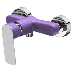 RIO VIOLET 4145V Sprchová vodovodná batéria bez príslušenstva, CHROM/FIALOVÁ, rozstup 150mm