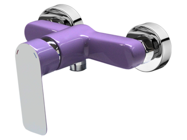 RIO VIOLET 4145V Sprchová vodovodná batéria bez príslušenstva, CHROM/FIALOVÁ, rozstup 150mm