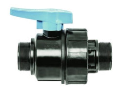 PE Uzatvárací kohút 6/4" x 6/4" vonkajší/vonkajší závit - Polyetylen