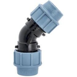 PE Koleno 45° 50 mm - zverná spojka na polyetylén