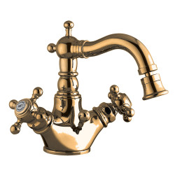 ARCADIA 8344 Stojánková bidetová batéria s výpusťou, BRONZ