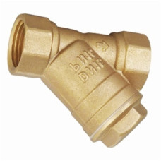 Mosadzný šikmý filter DN65 - 2 1/2" PN20 Plnoprůtok sitko 400mcr