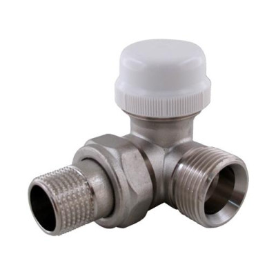 V&G 418P Termostatický ventil rohový pre vykurovací rebrík 1/2" x 3/4" PRAVÝ s eurokónusom